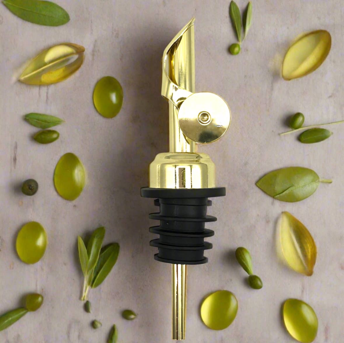 Self Closing Pour Spout - Gold