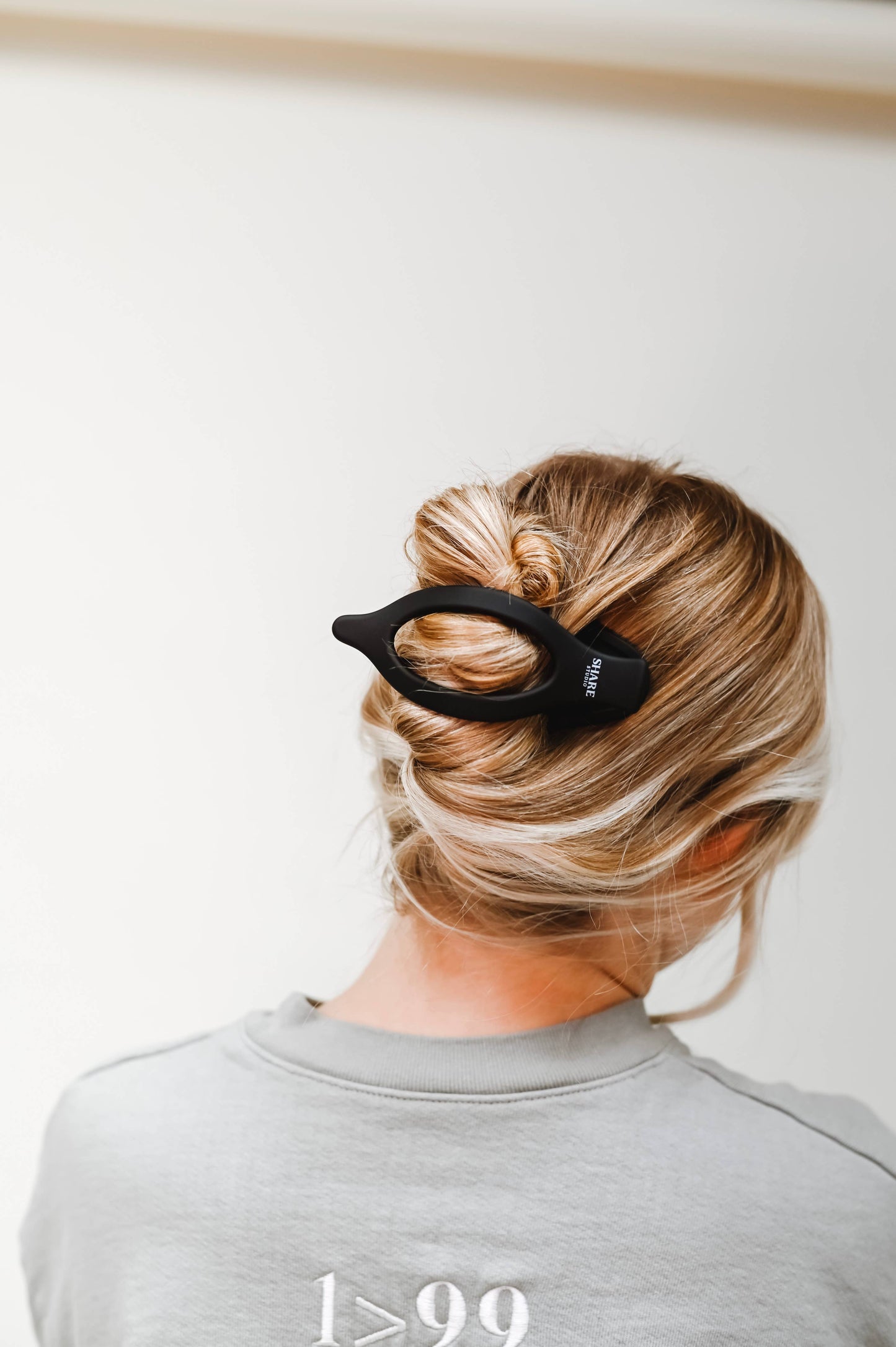 Black Matte Wide Lay Flat Clip