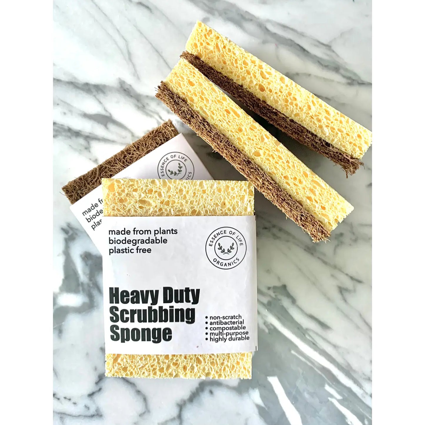 100% Plant-Based Heavy Duty Scrubbing Sponge