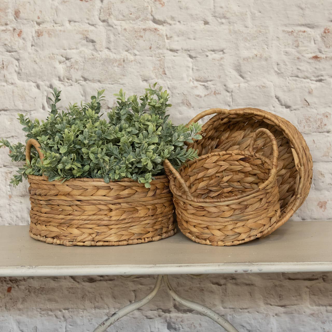 SET/ 3 ARROW WOVEN BASKETS
