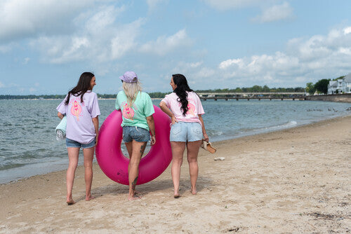 Pink Tube Gone Floatin Tee - Lilac