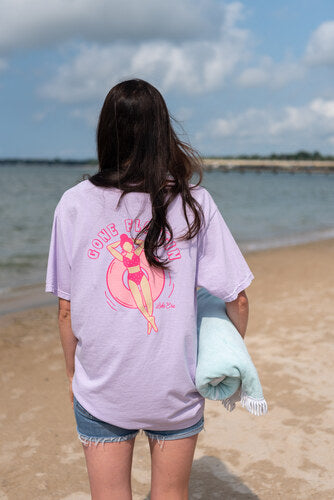 Pink Tube Gone Floatin Tee - Lilac