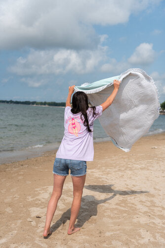 Pink Tube Gone Floatin Tee - Lilac