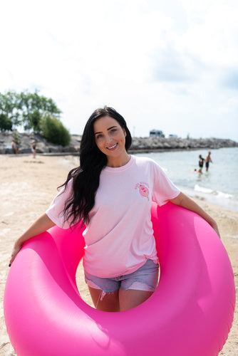 Pink Tube Gone Floatin Tee - Pink