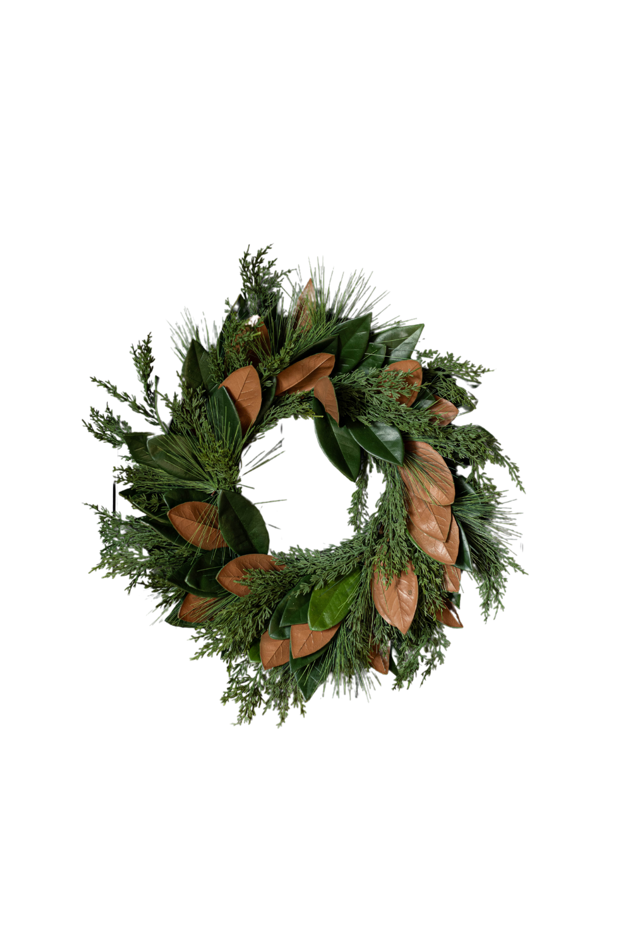 Magnolia Norfolk Cypress Mixed Real Touch Wreath - 24"