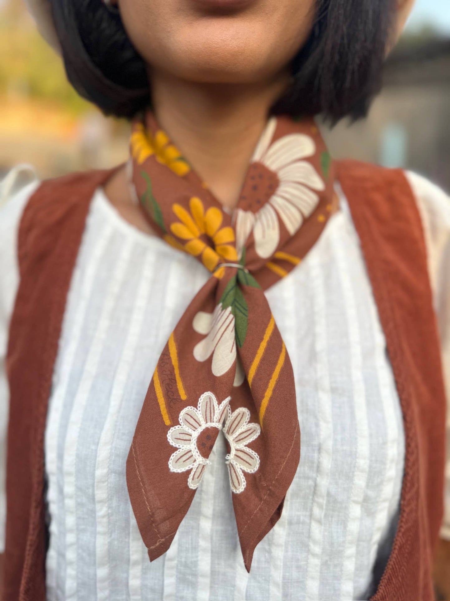 The Miller Bandana ( wild rag, embroidered bandana, western