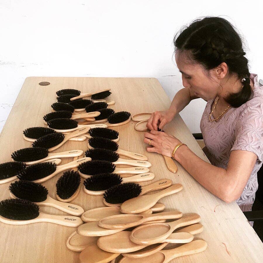 Boar Bristle Brush for healthier hair