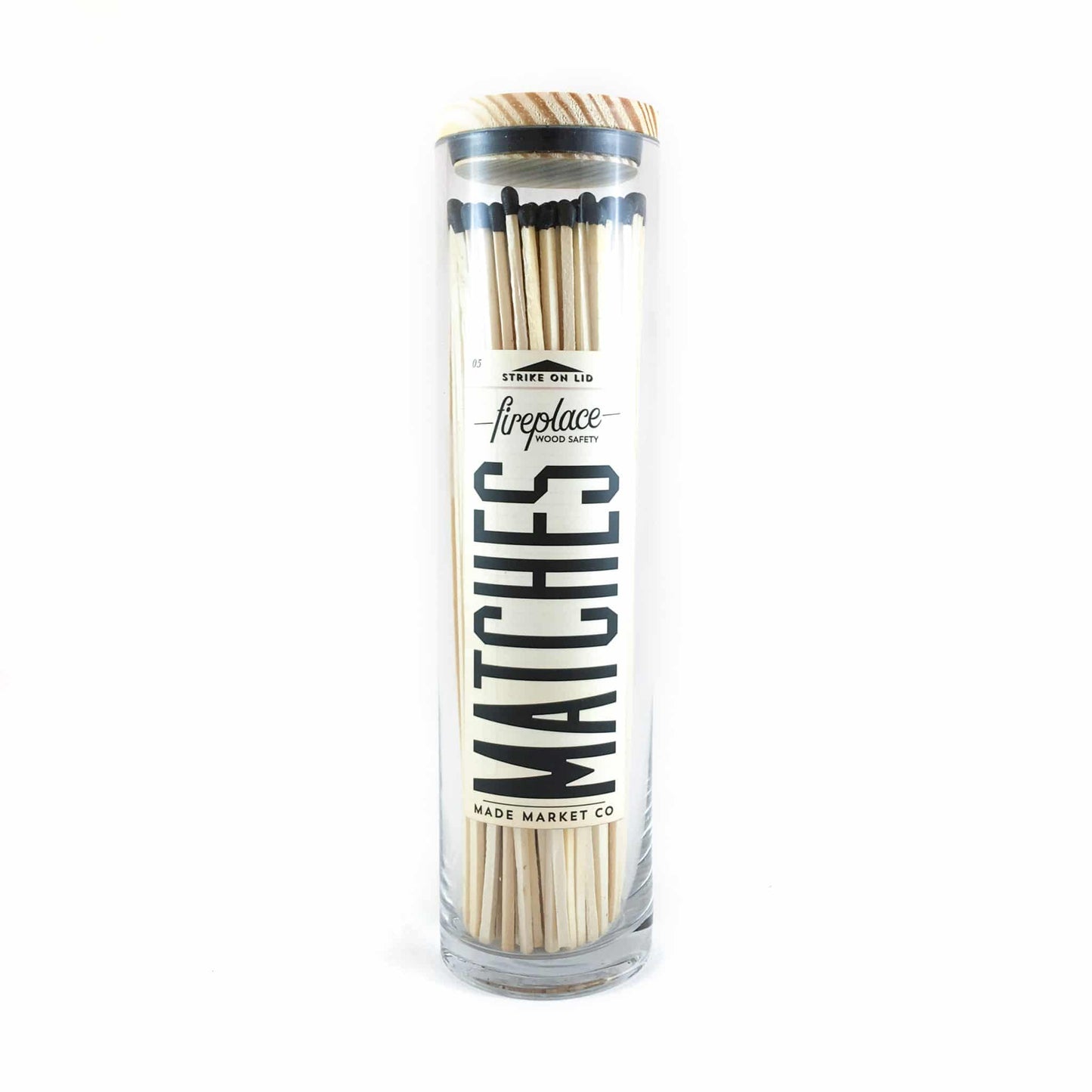 Black Apothecary Vintage Fireplace Matches