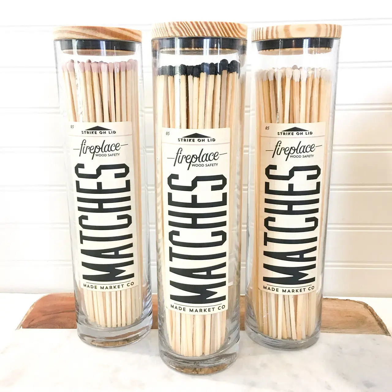 Black Apothecary Vintage Fireplace Matches
