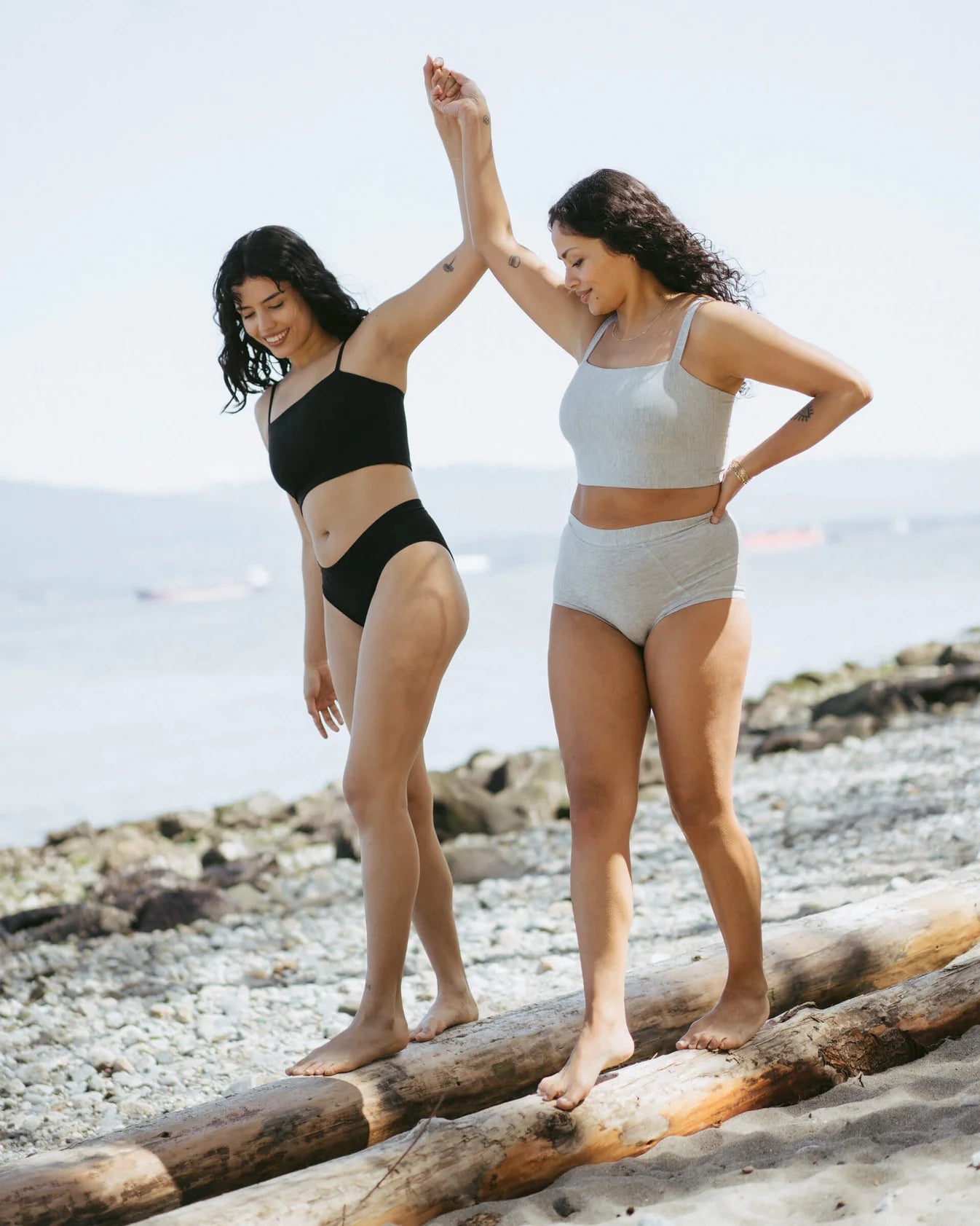 Tata Crop Cami - Grey
