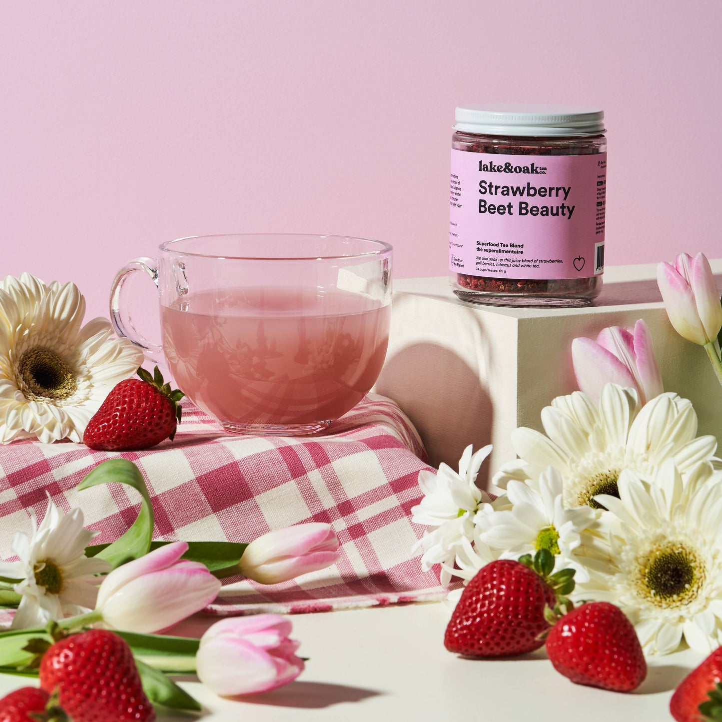 Strawberry Beet Beauty - Loose Leaf Tea - 24 Cups