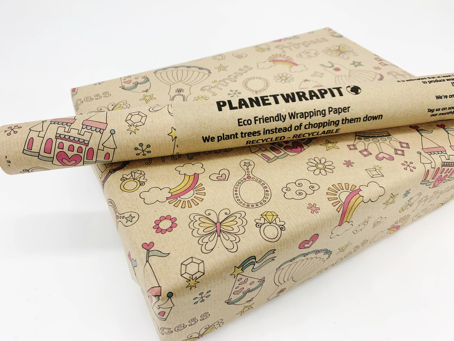 Princess Recycled Eco Kraft Wrapping Paper