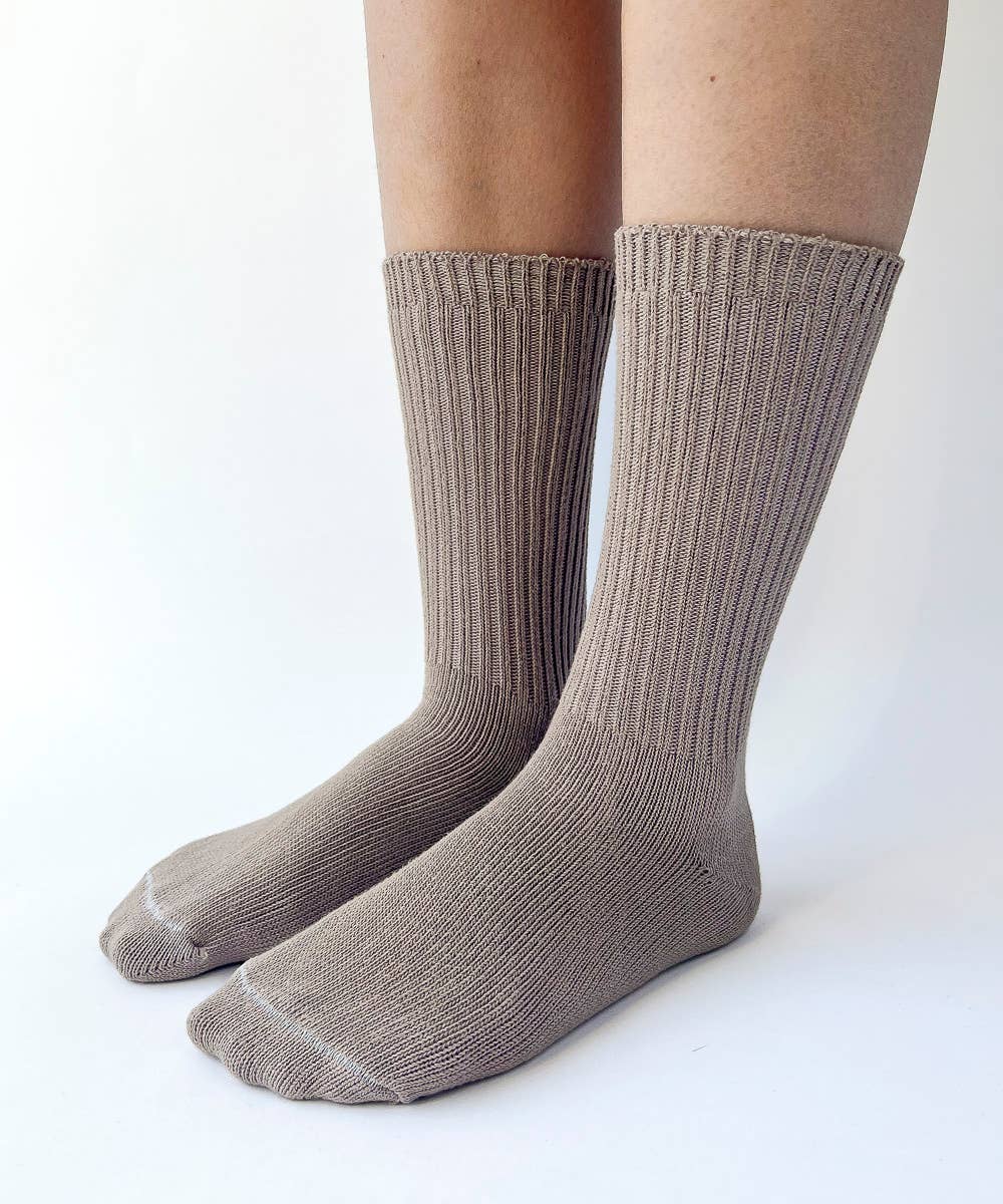 Dyed Cotton Socks - Portobello