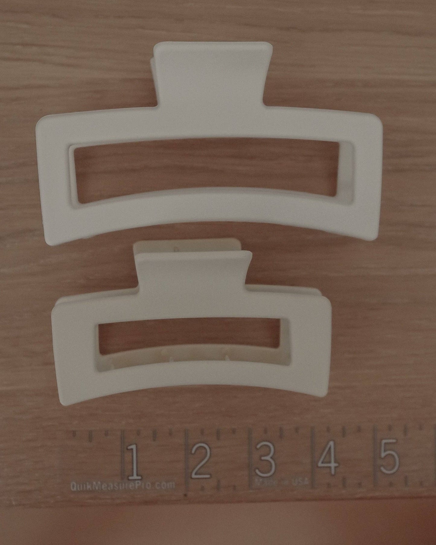 White Matte Jumbo Claw Clip