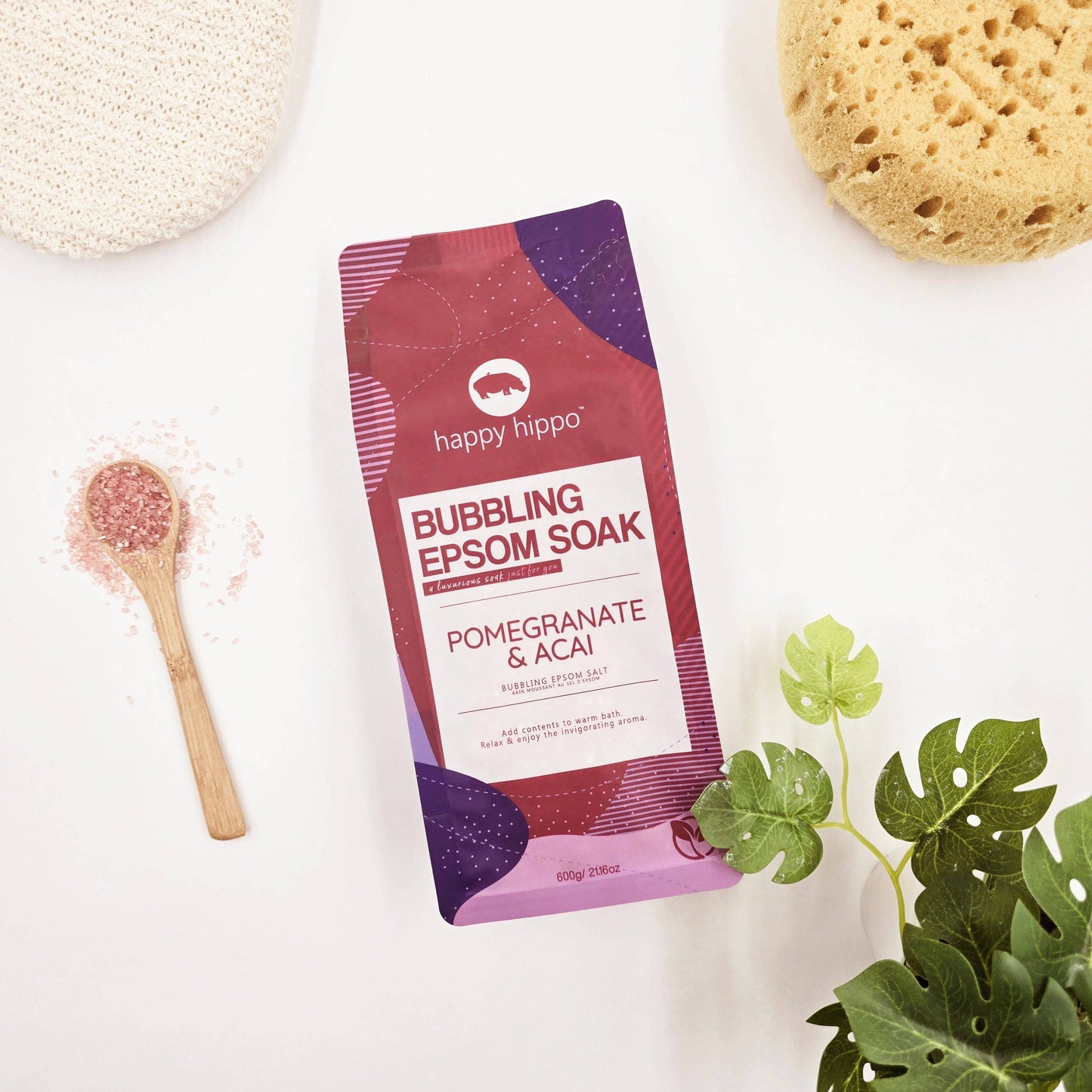 Pomegranate Acai - Bubbling Epsom Soak 600g