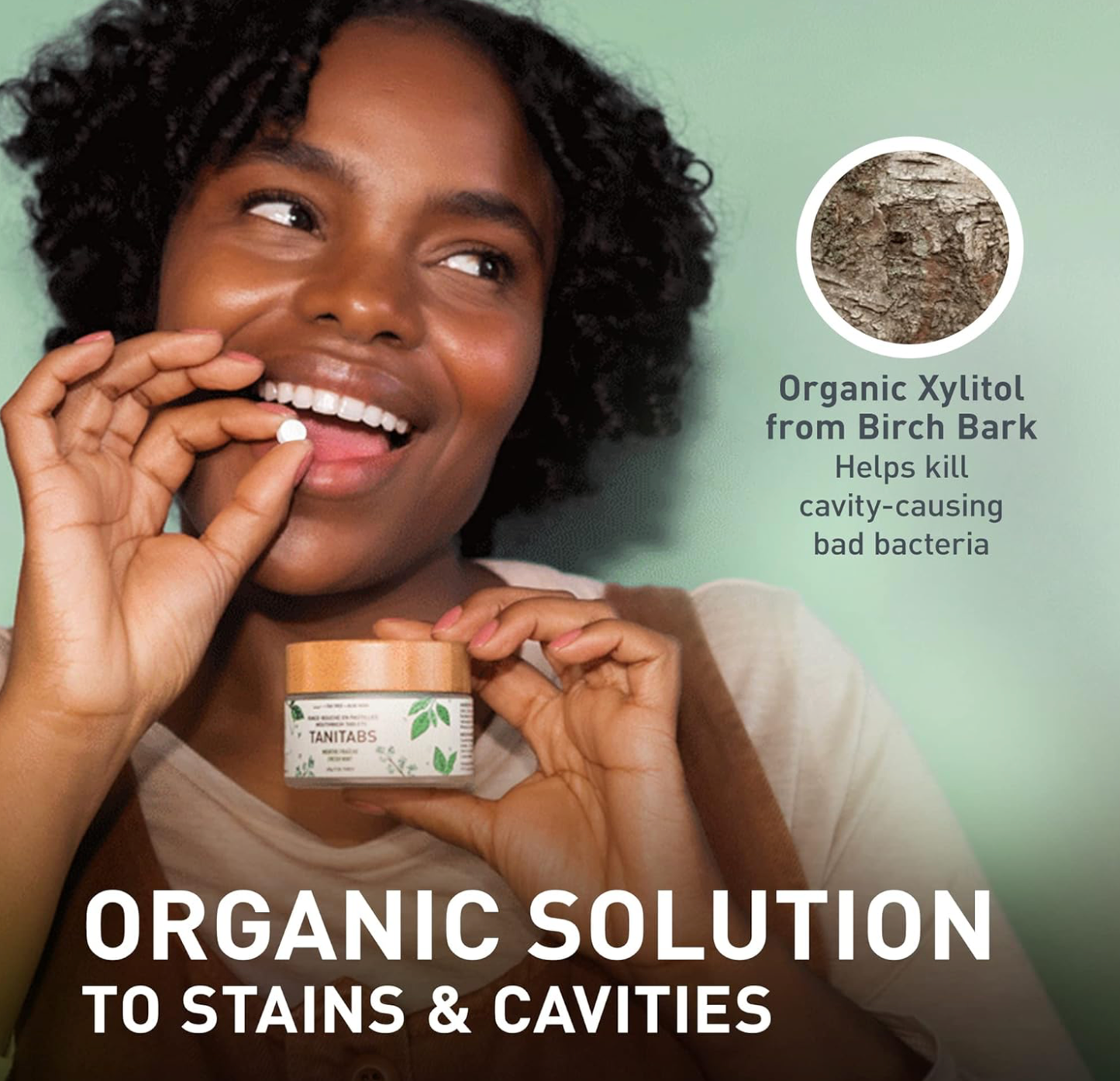 Fresh Mint with Activated Charcoal - Solid Toothpaste Tabs - 2-month supply REFILL