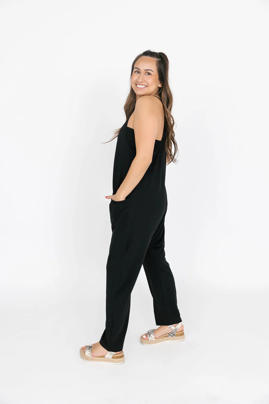 Abigael Romper - Midnight Black