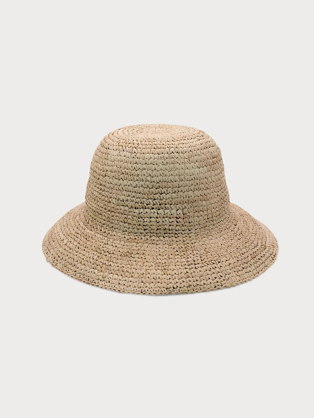 Oodnadatta - Raffia Crochet Bucket Hat - Natural