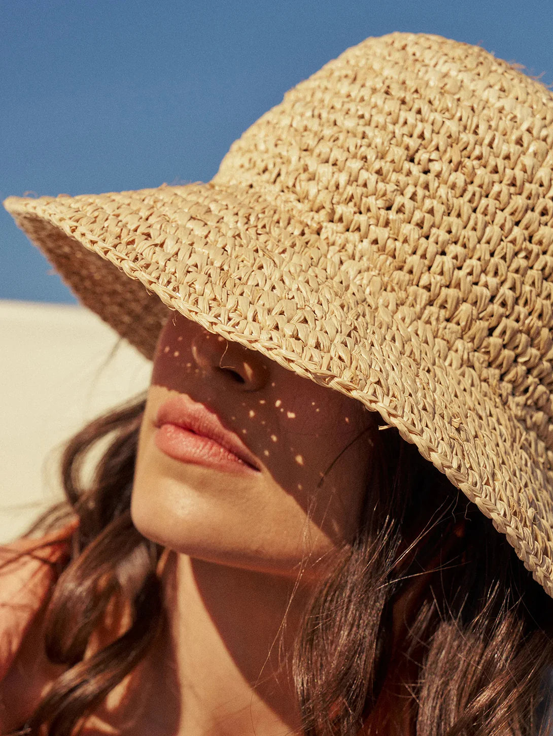 Oodnadatta - Raffia Crochet Bucket Hat - Natural