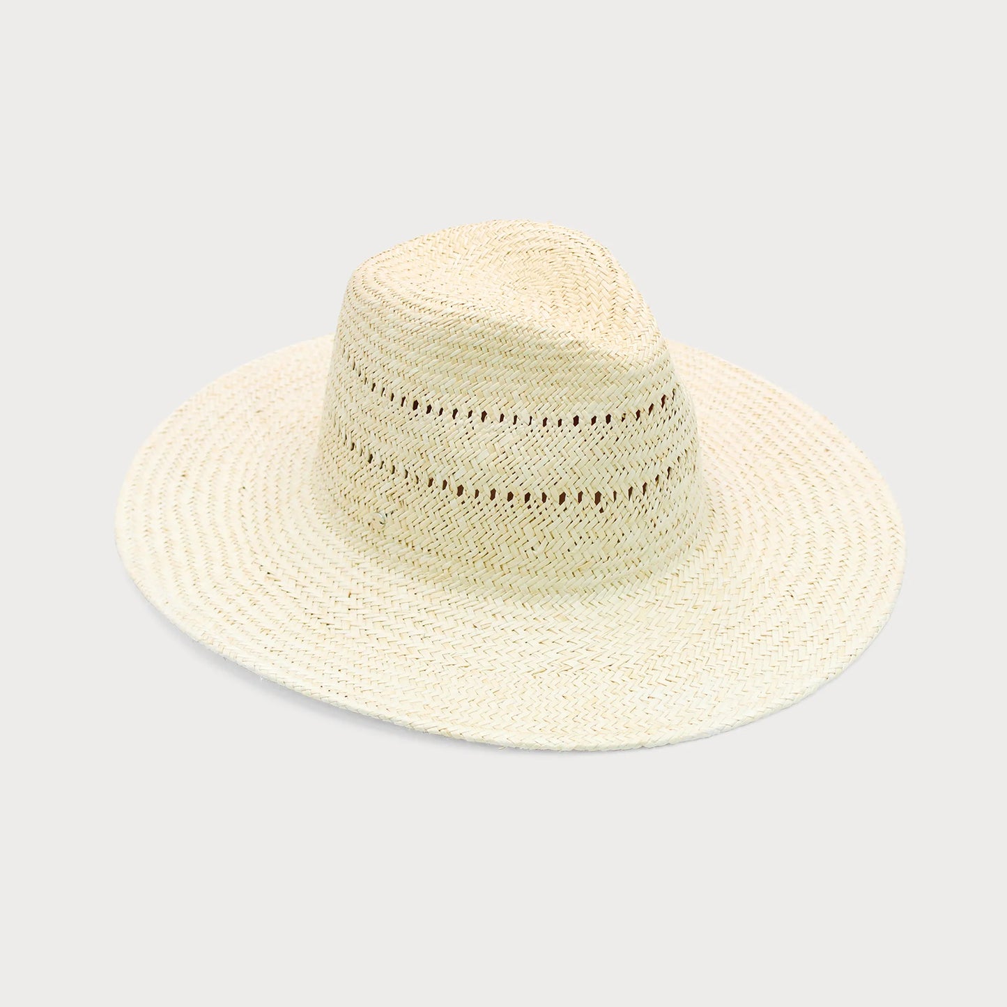 Narelle - Panama Straw Fedora - Cream