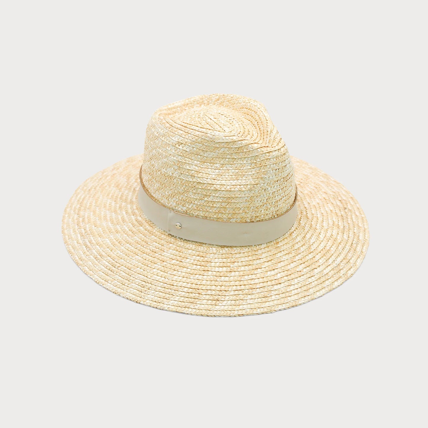 Zana - Straw Fedora - White