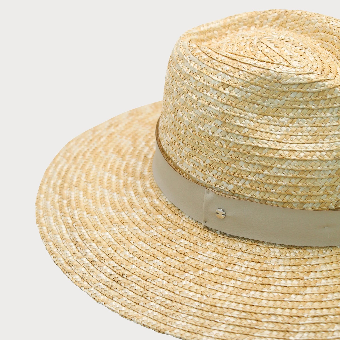 Zana - Straw Fedora - White