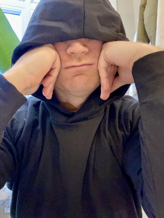 Adult Unisex Over Sized Bamboo Hoodie - Black