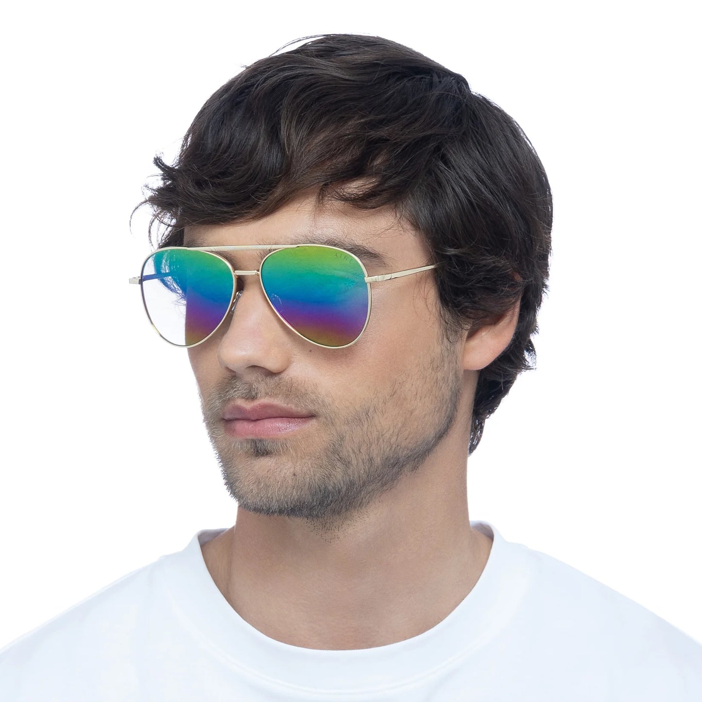 Alpha - Bright Gold with Rainbow lens