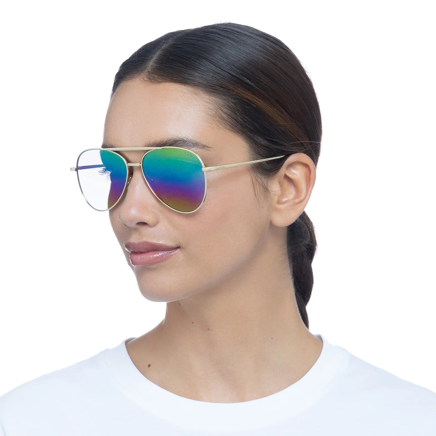 Alpha - Bright Gold with Rainbow lens