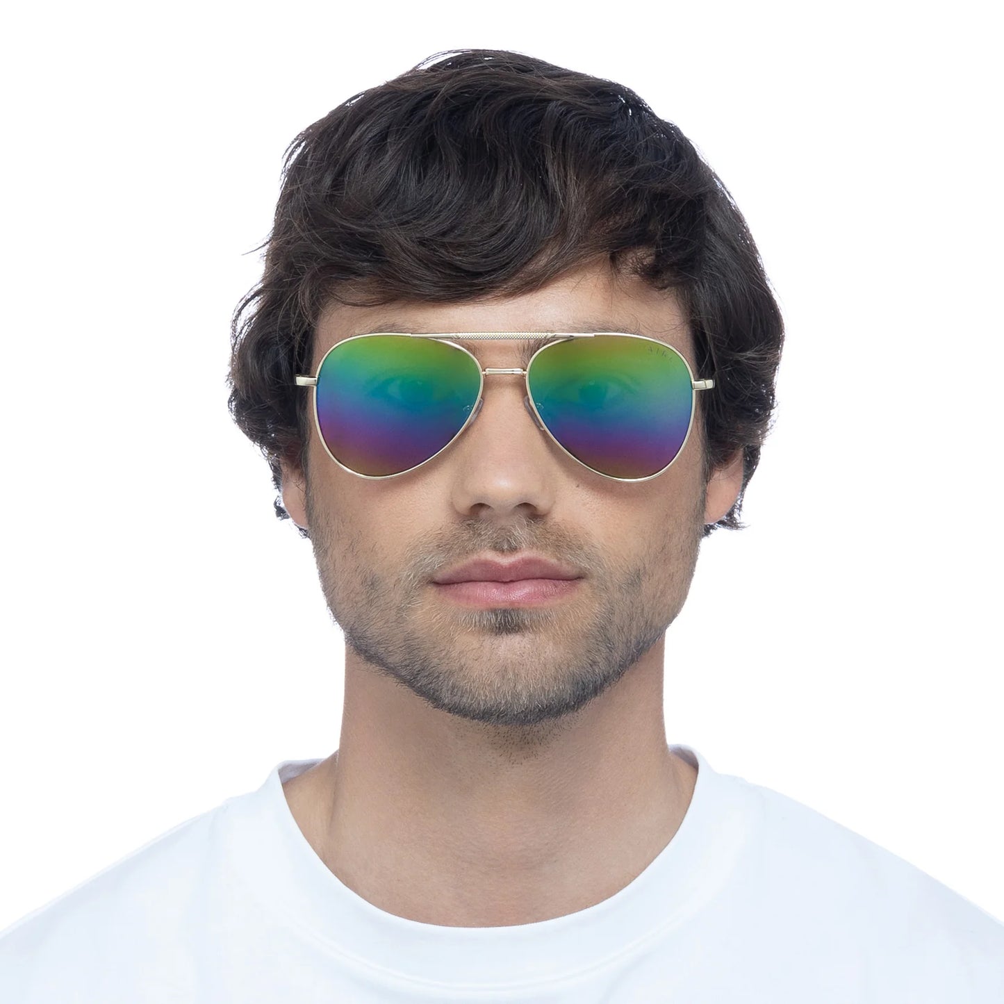 Alpha - Bright Gold with Rainbow lens