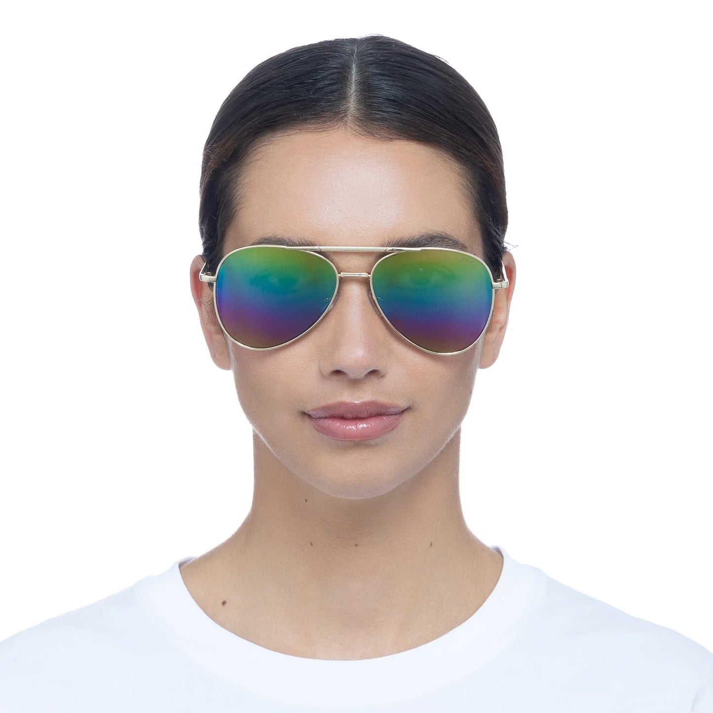 Alpha - Bright Gold with Rainbow lens