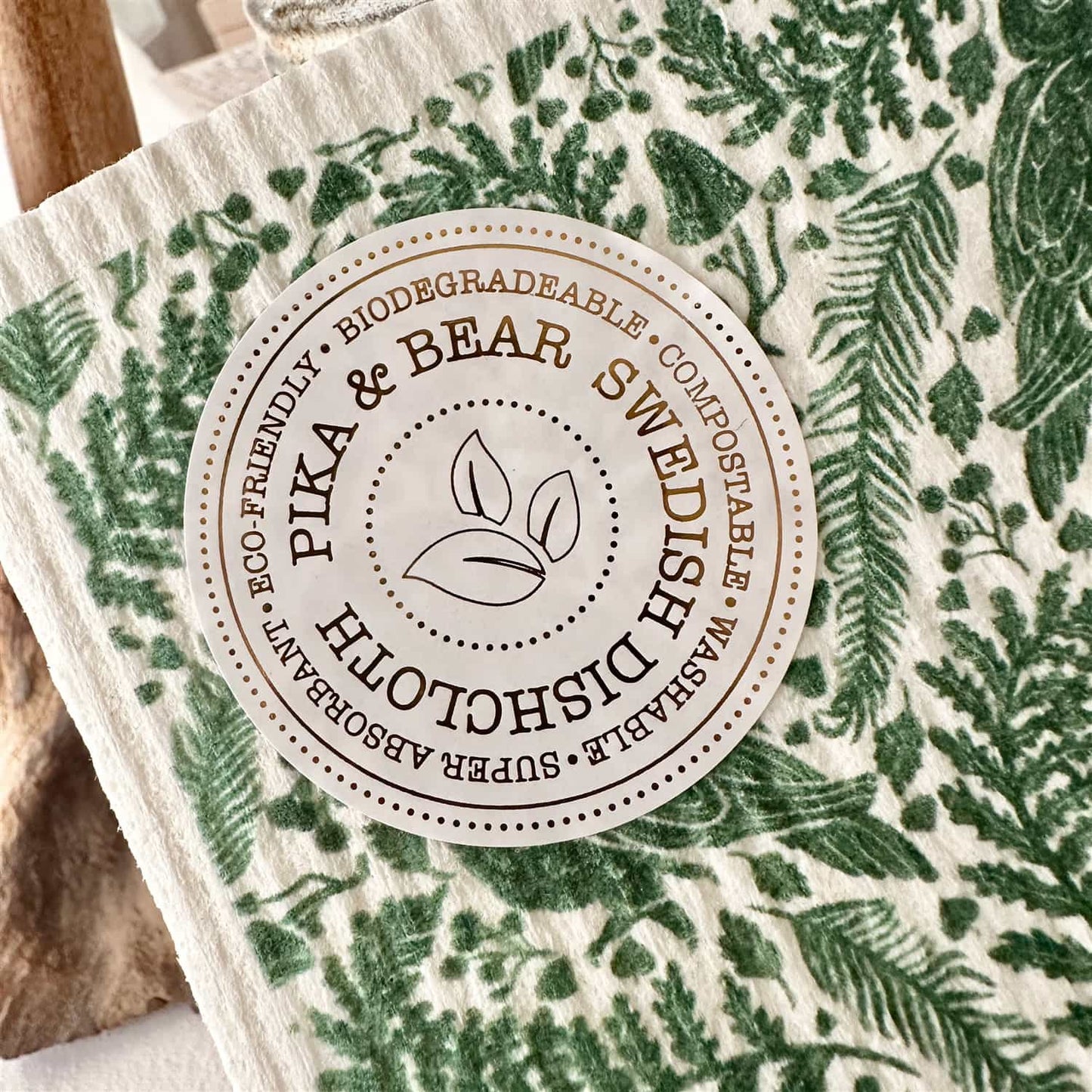 Archimedes - Owl Design Swedish Dishcloth