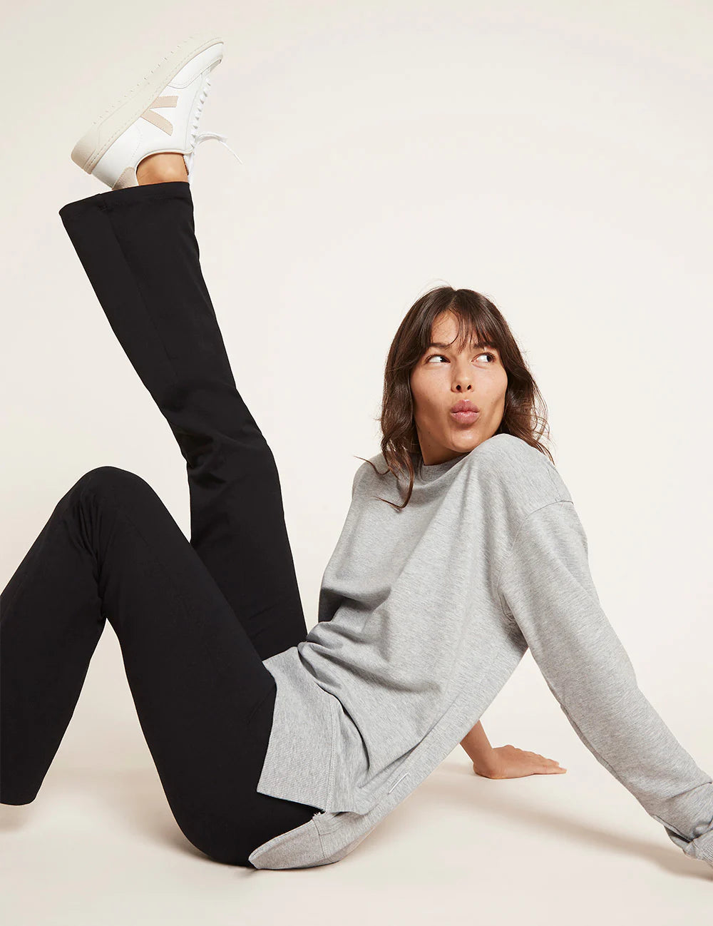 High Waist Flare Pants - Black