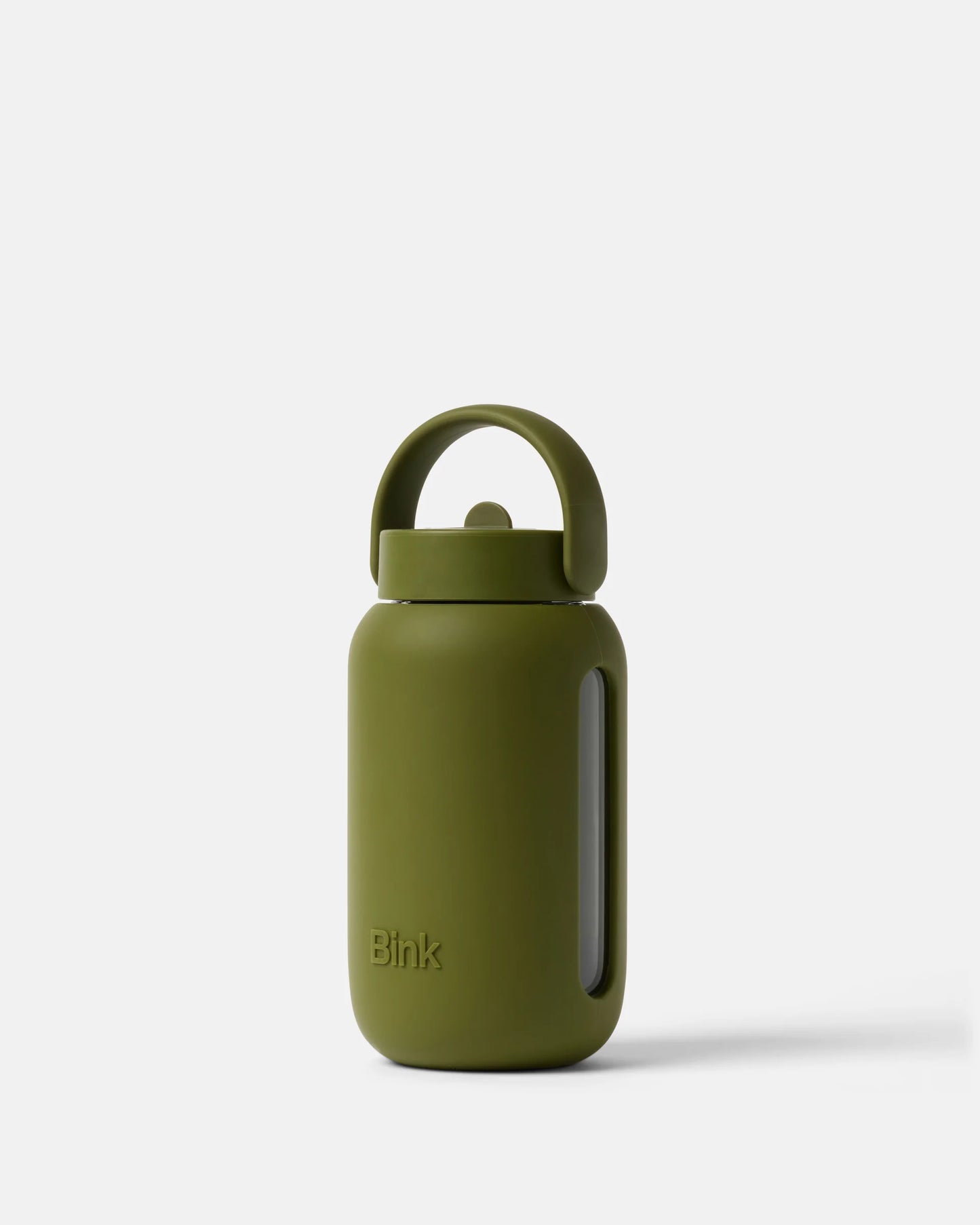 Mini 17oz Glass Water Bottle - Moss