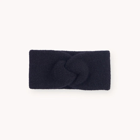 Baby Alpaca Twisted Headband - Black