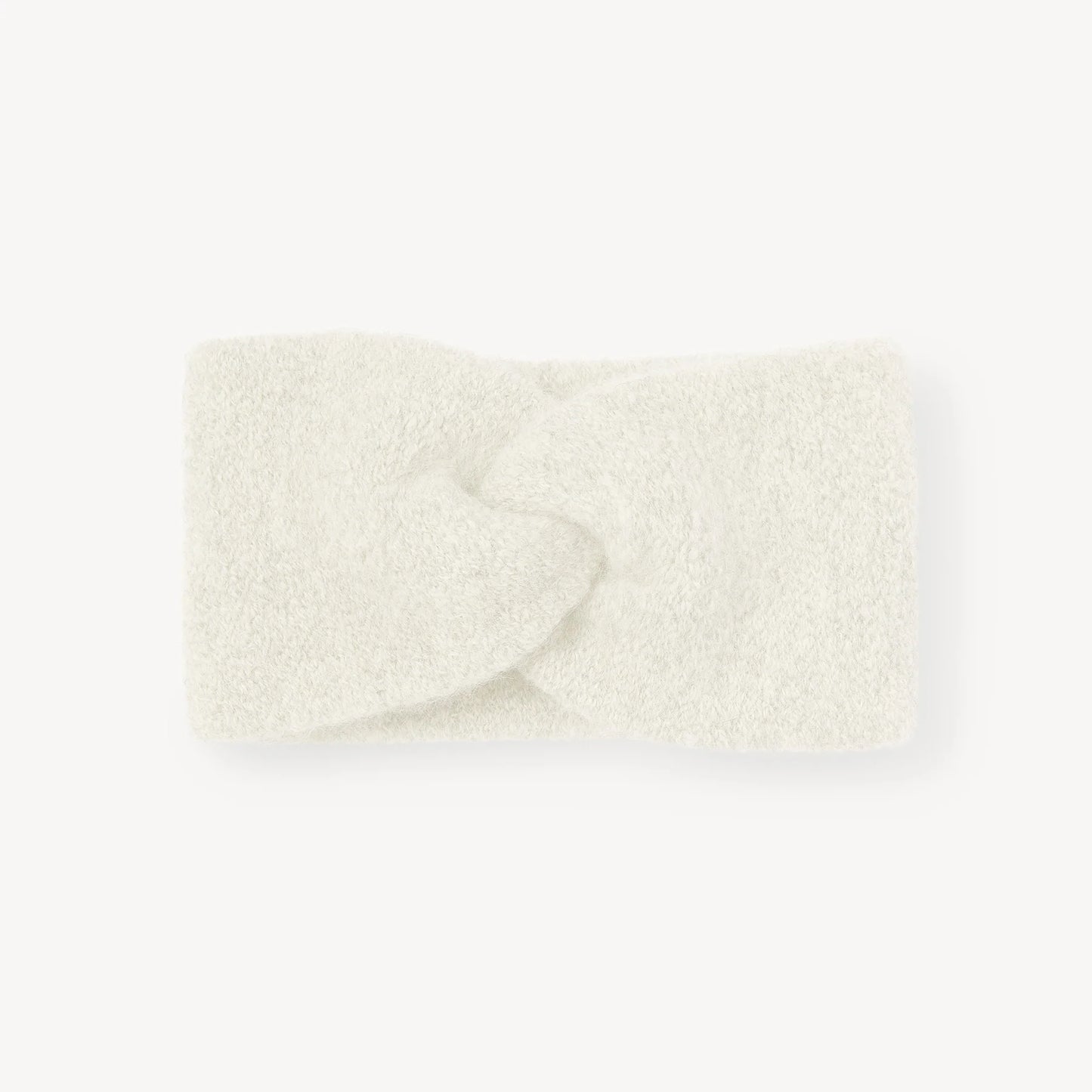Baby Alpaca Twisted Headband - Ivory