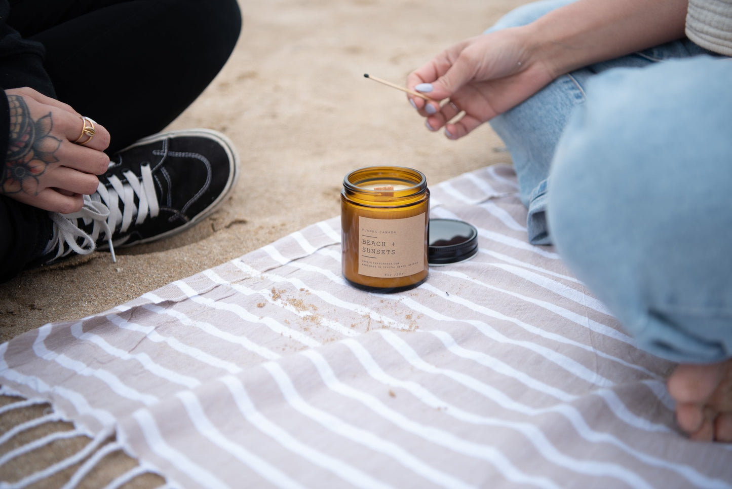 Beach Sunset - Wood Wick Soy Candle