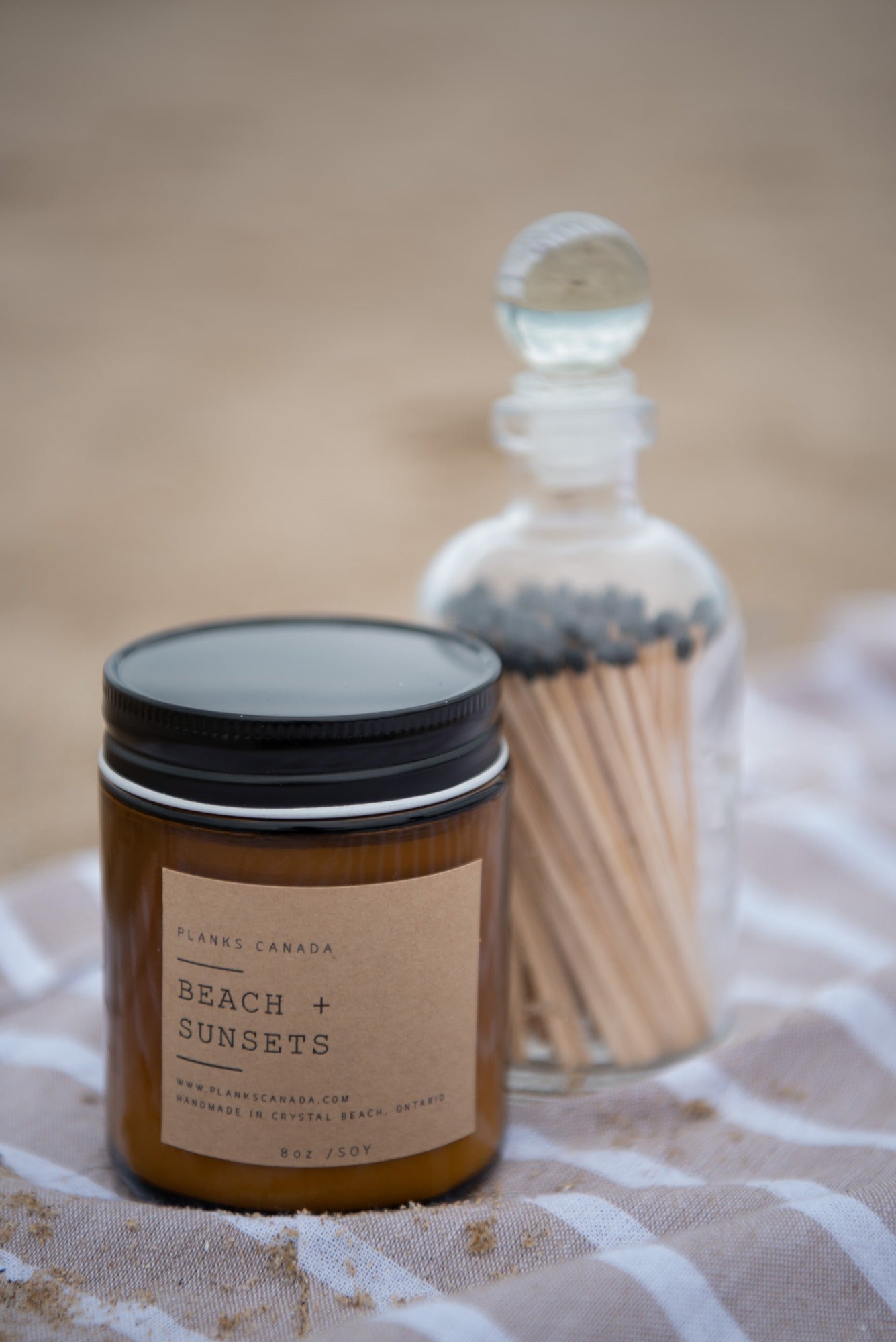 Beach Sunset - Wood Wick Soy Candle