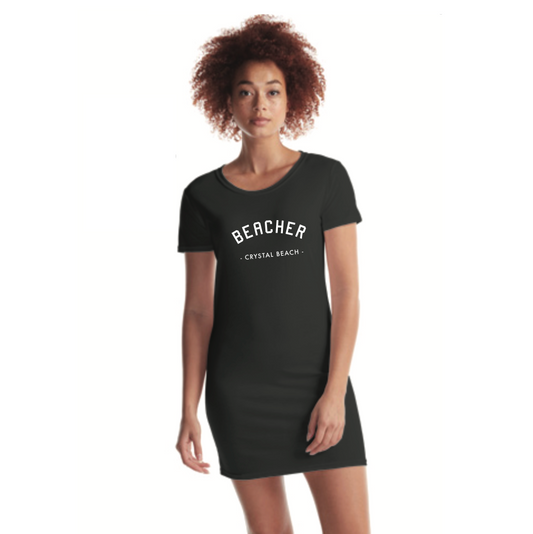 Beacher - Crystal Beach Bamboo T-Shirt Dress - Black