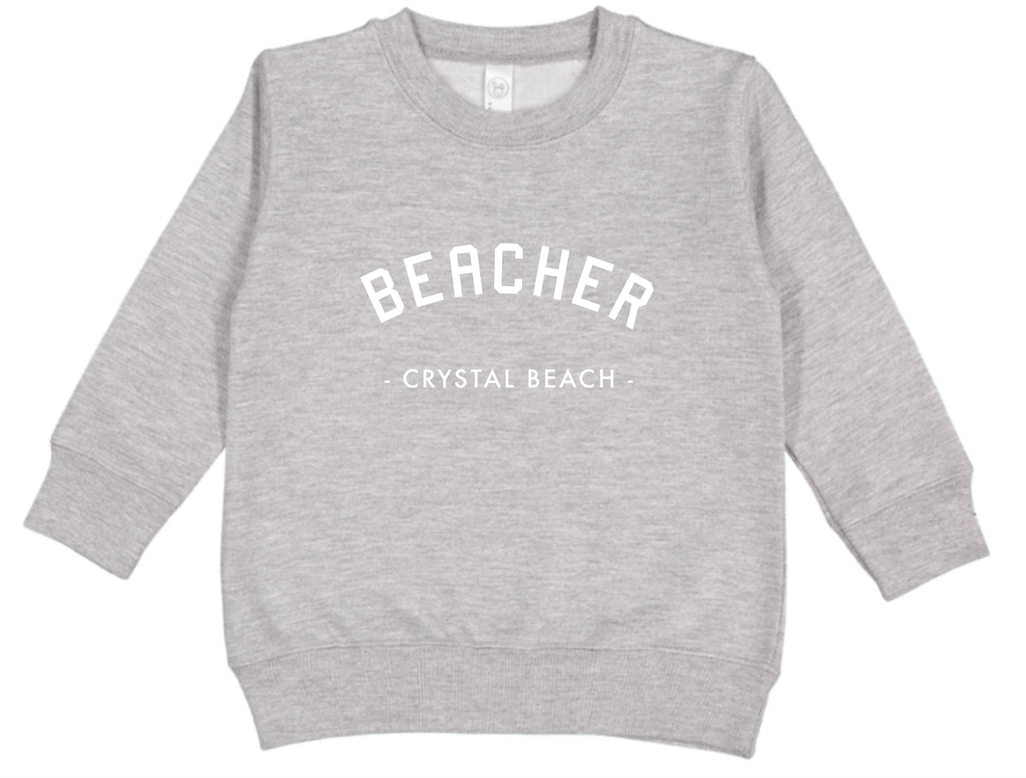 Beacher Kids Fleece Crewneck - Heather Grey