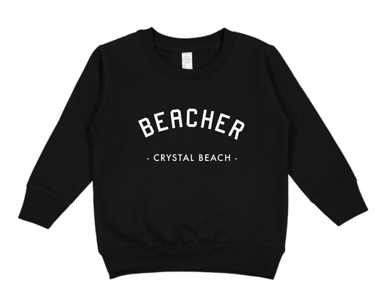 Beacher Youth Bamboo Fleece Crewneck - Black