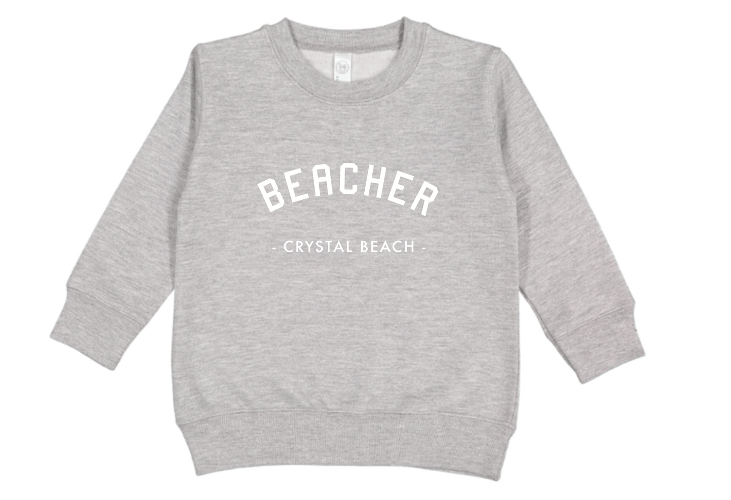 Beacher Youth Fleece Crewneck - Heather Grey