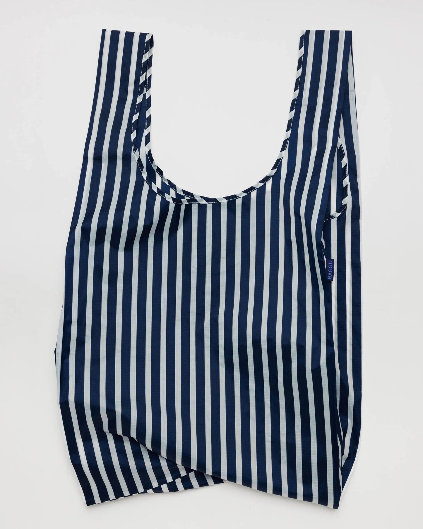 Big Baggu Reusable Bag - Navy Stripe