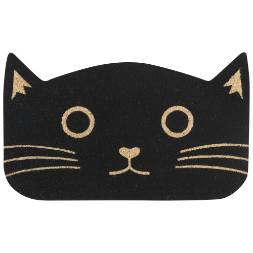 Black Cat Doormat