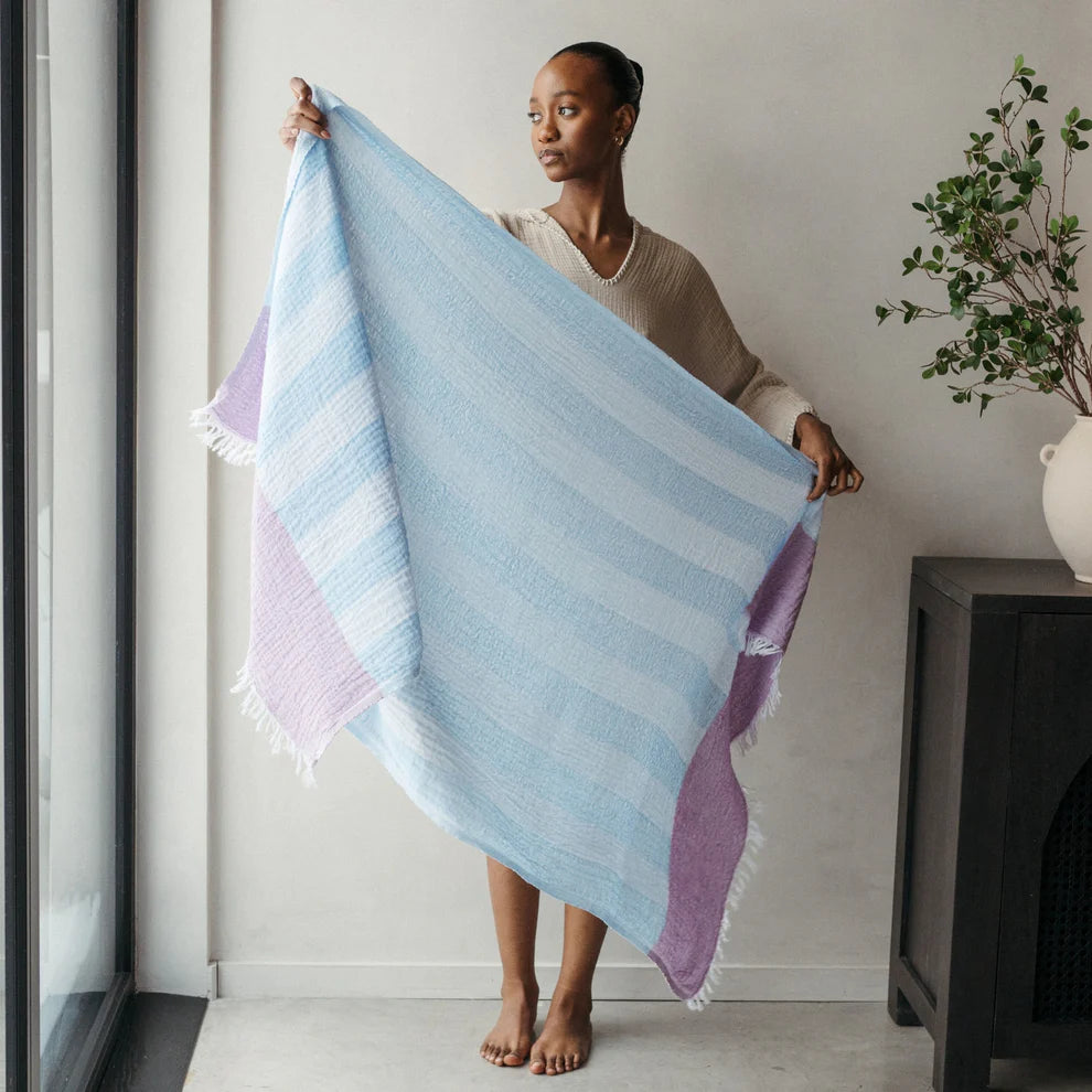 Boardwalk Towel - Blue Lilac