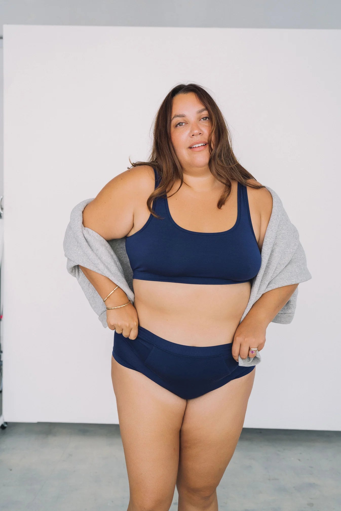 Brief Mineral Underwear - Navy