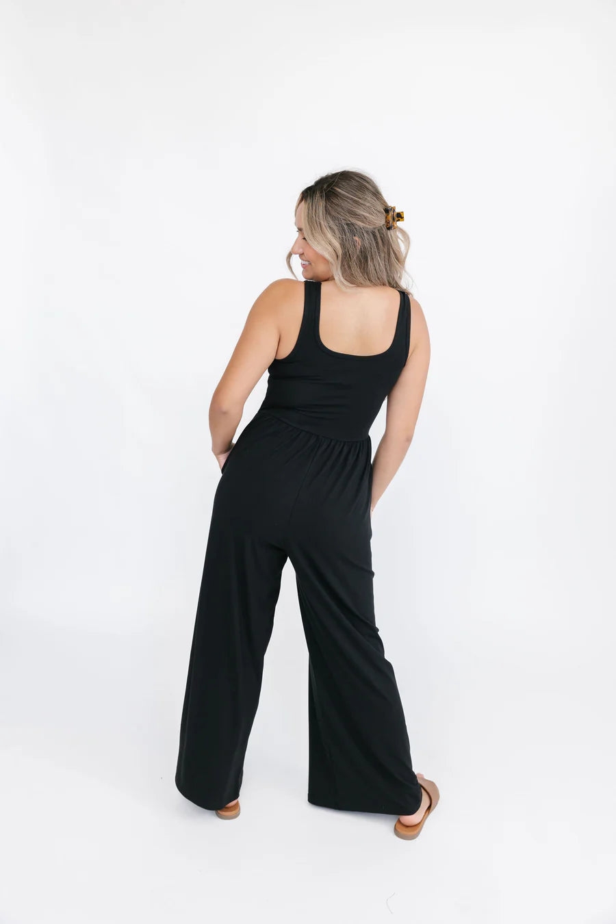 Camille Romper - Midnight Black