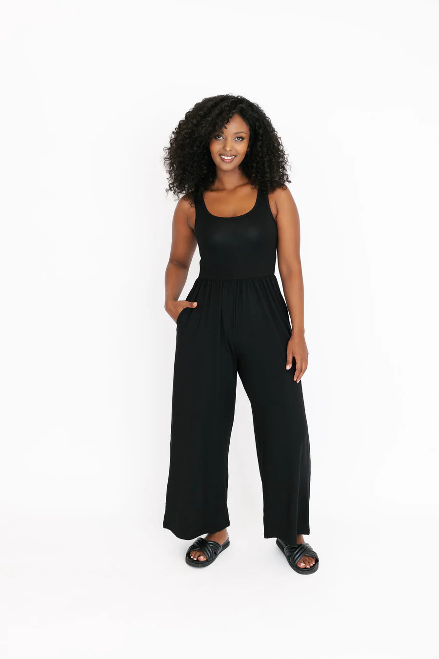 Camille Romper - Midnight Black