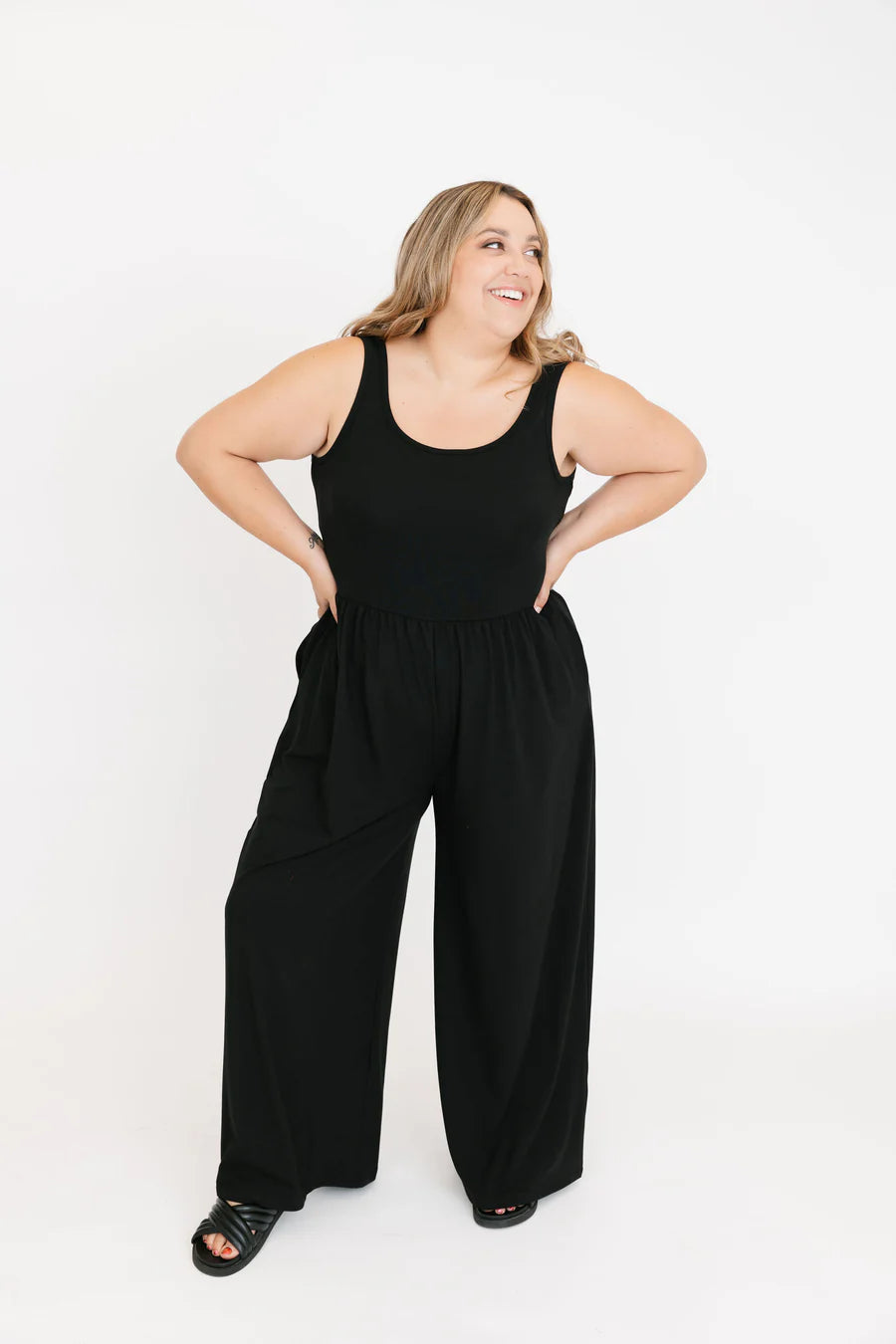 Camille Romper - Midnight Black