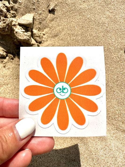 CB Daisy Sticker - Orange